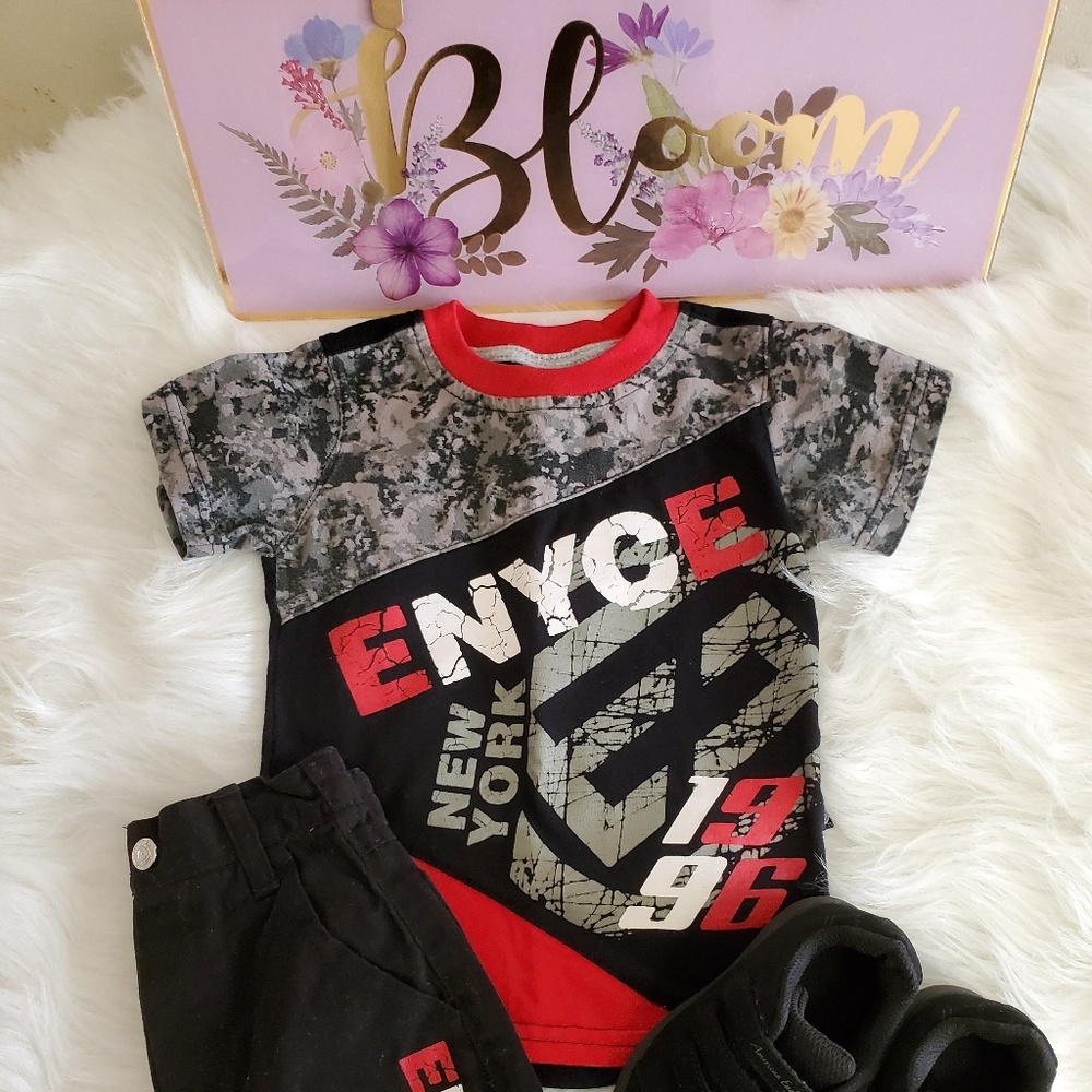 2 Piece Enyce Toddler Short Set- 12 months